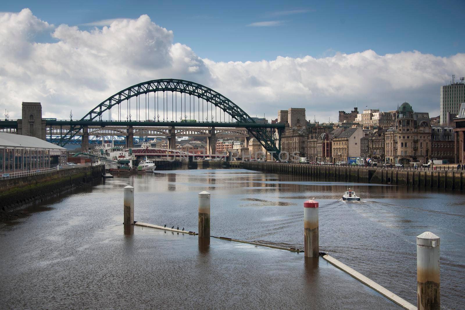 The River Tyne at Newcastle and three bridges