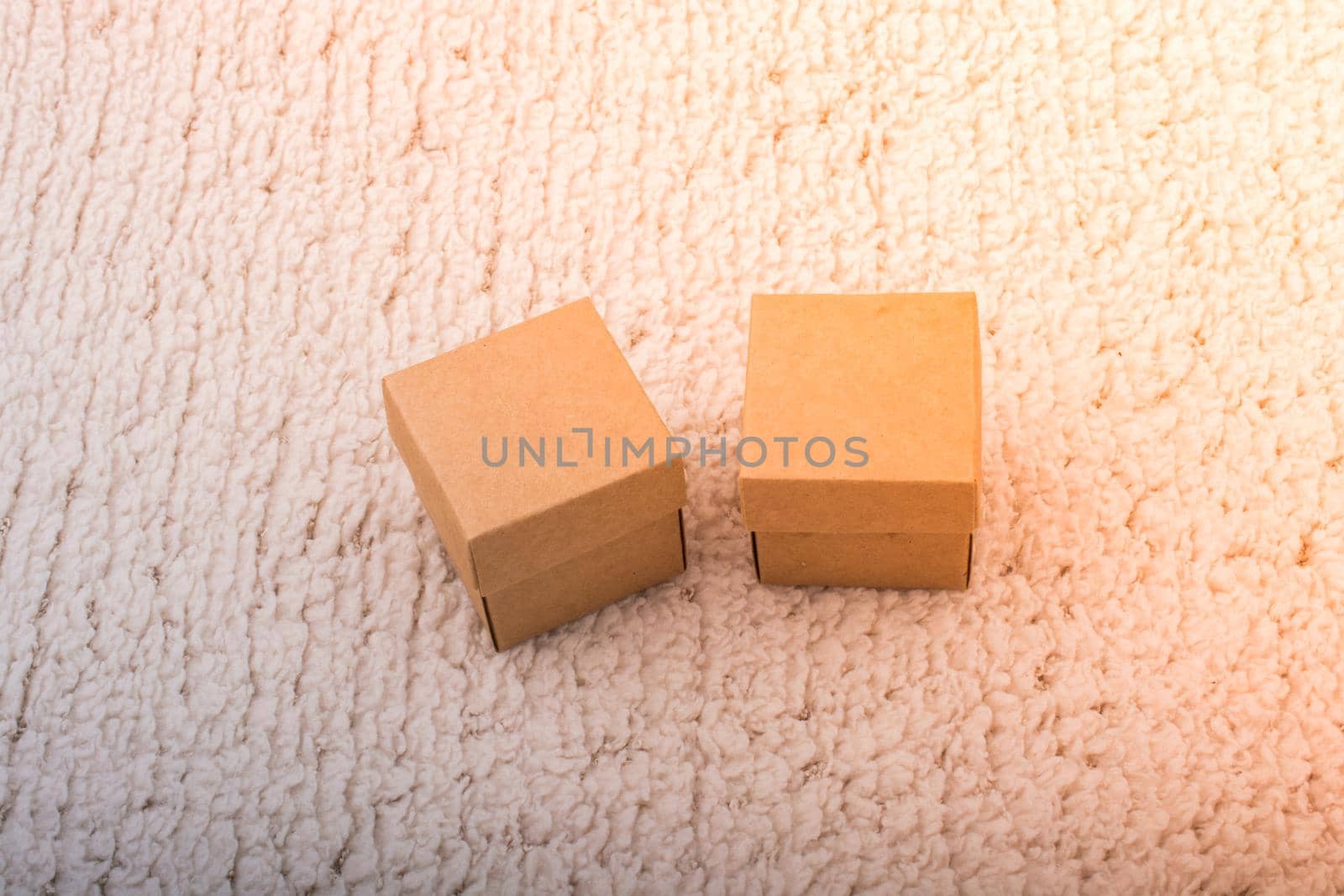 Brown cardboard box on white backgrounds