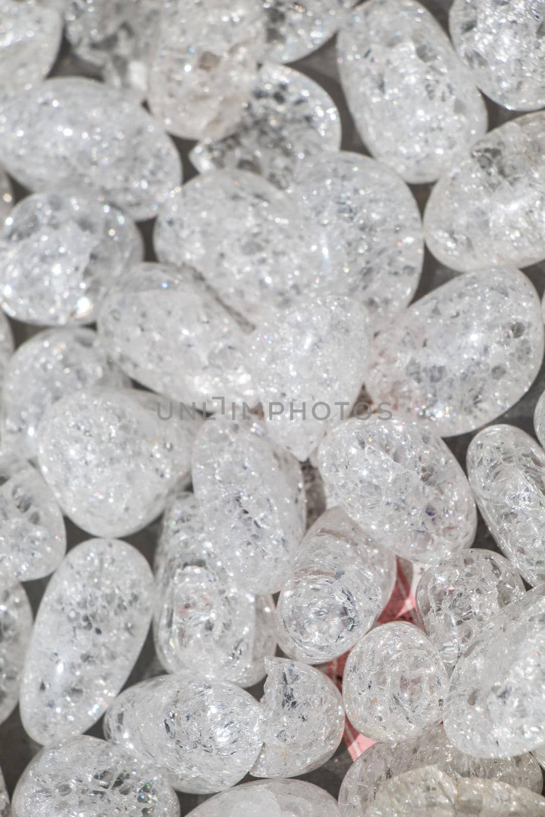 crystallized quartz (rock-crystal) gem stone as  mineral rock  by berkay
