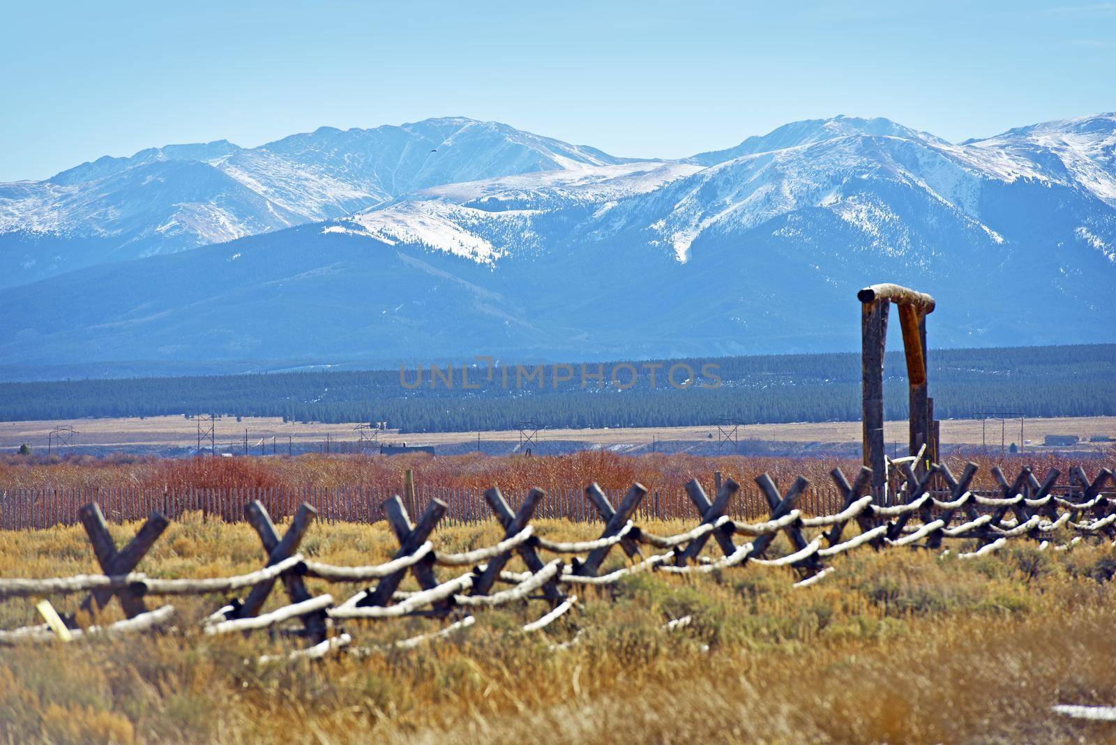 Colorado Land with Mountain View. Colorado Scenery. Rocky Mountains Range. Colorado Landscape. by welcomia