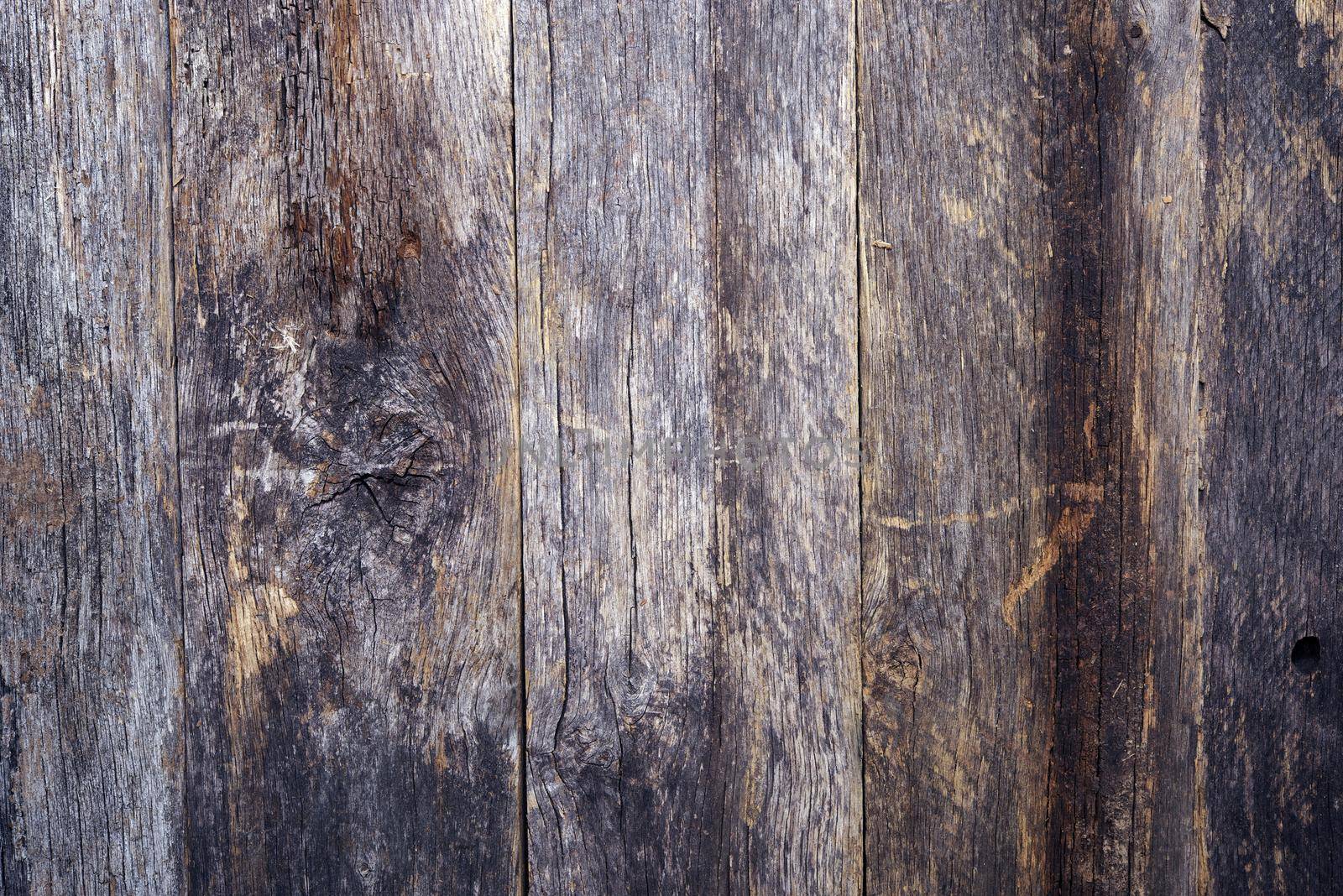Aged Reclaimed Wood Background. Vertical Aged Planks. by welcomia