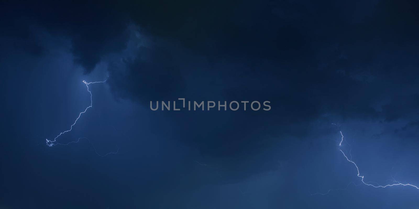 Dark Blue Stormy Sky Photo Background. Weather Photo Collection.