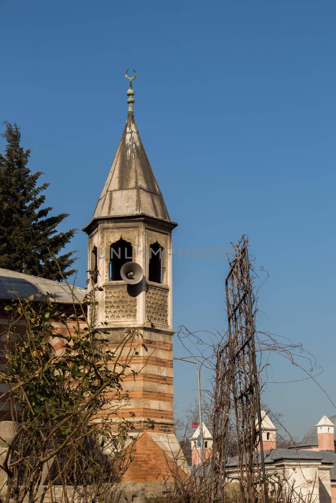 Minaret of Ottoman Mosques in view by berkay
