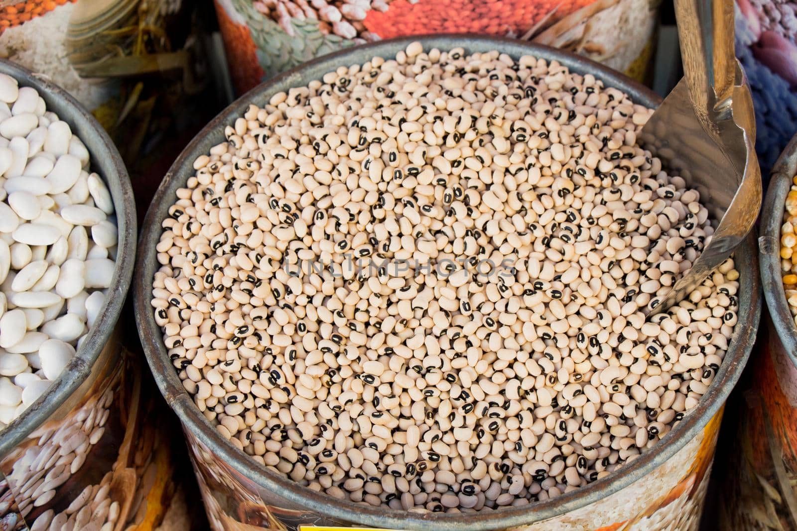 Lots of white beans on sale on the view