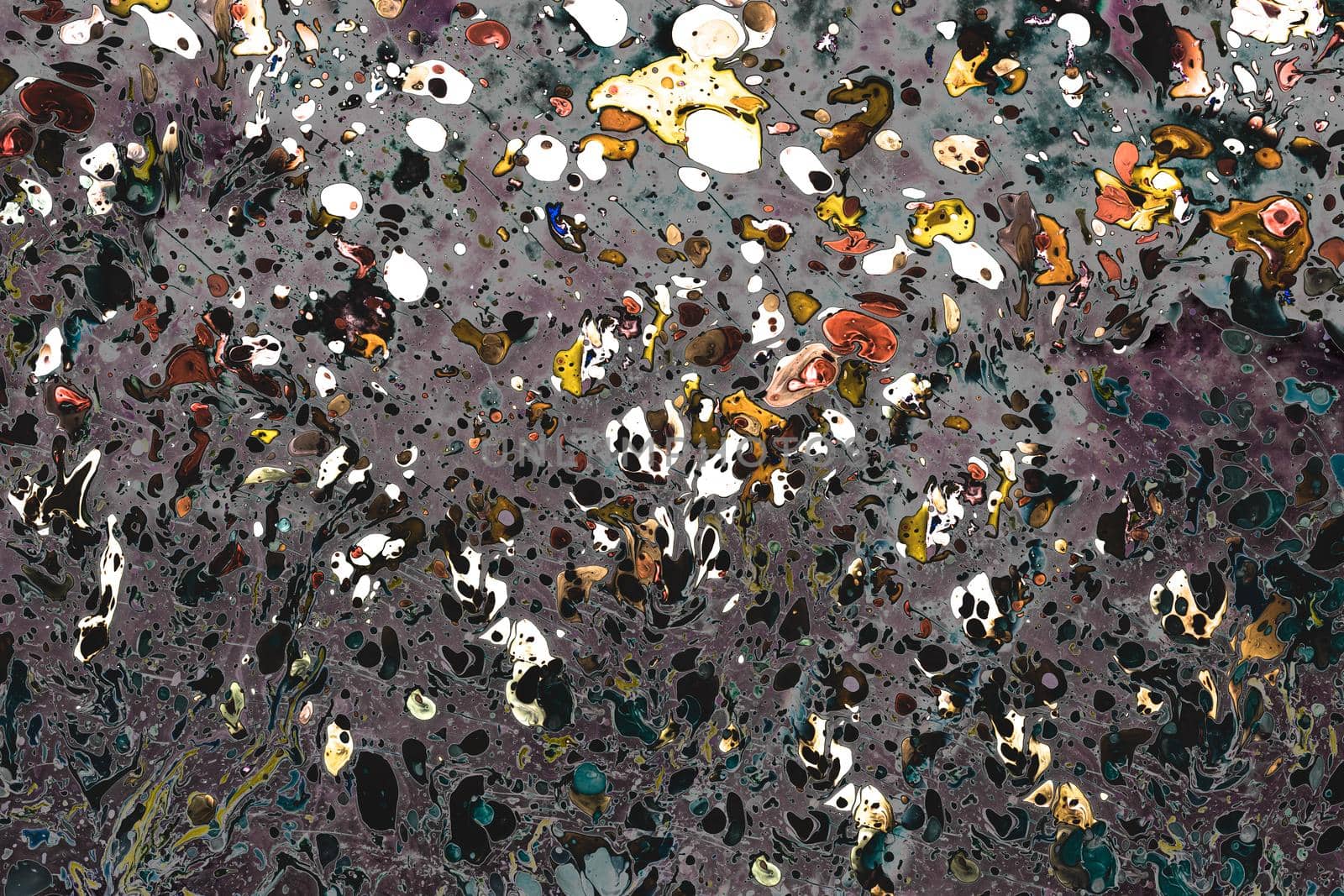 Traditional Ottoman Turkish abstract marbling art patterns as background