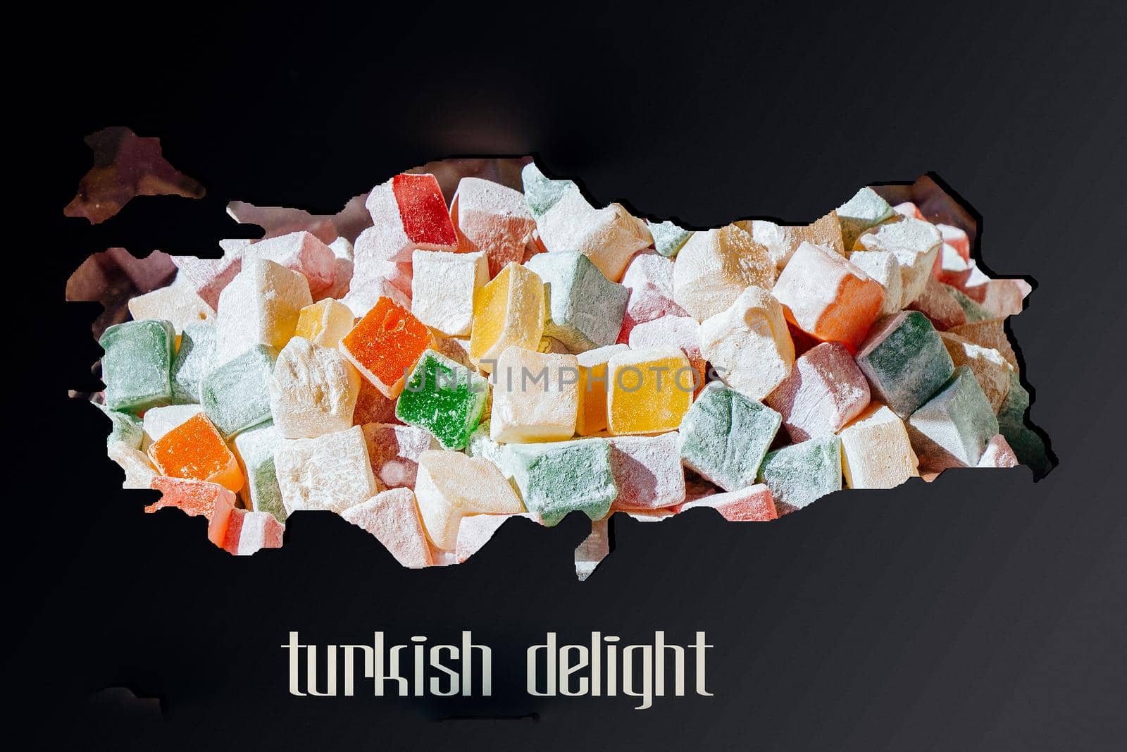 Roughly sketched out Map of Turkey as business concepts