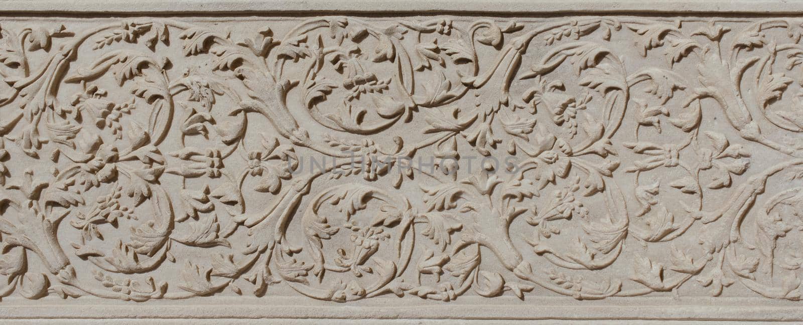 Ottoman marble carving art in detail