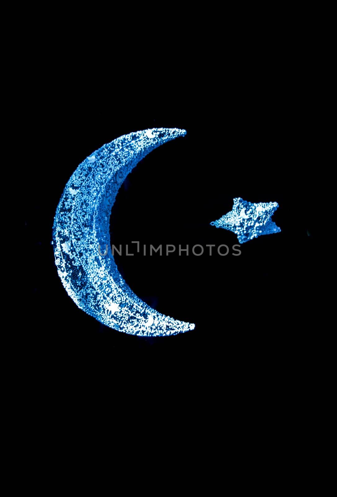 Metal islamic crescent moon icon  by berkay