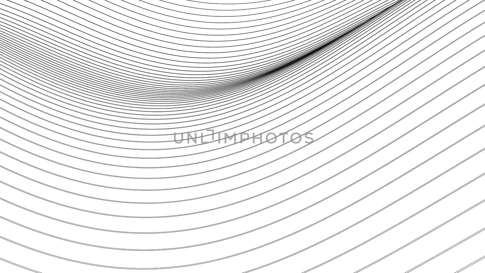 Modern background of waves of many surfaces. 3d illustration