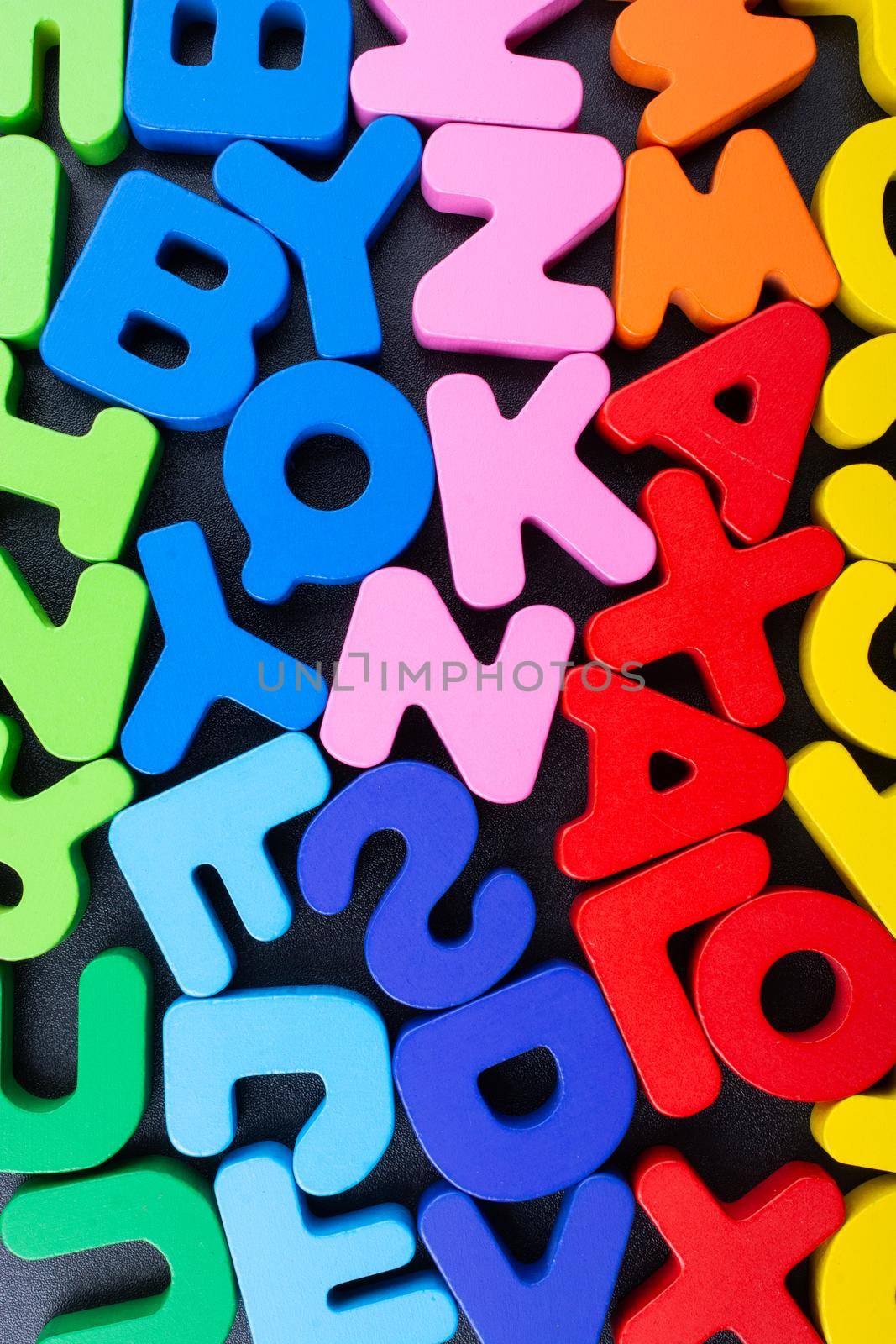 Colorful Letters made of wood  by berkay
