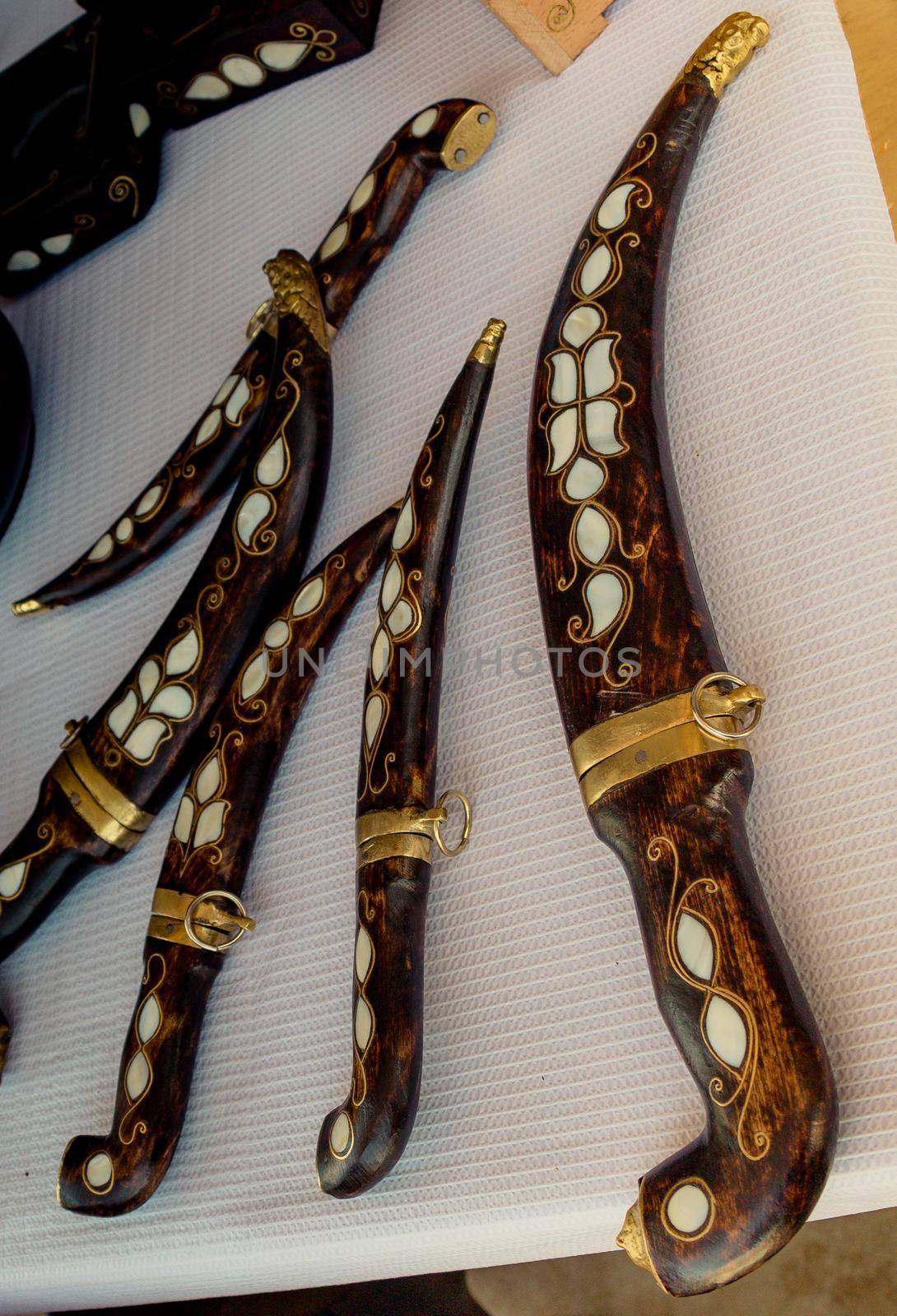 Turkish style daggers with mother of pearl inlays by berkay