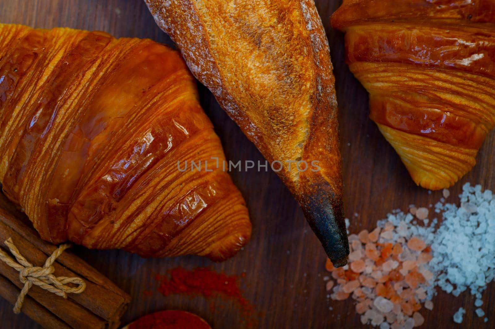 French fresh croissants and artisan baguette tradition