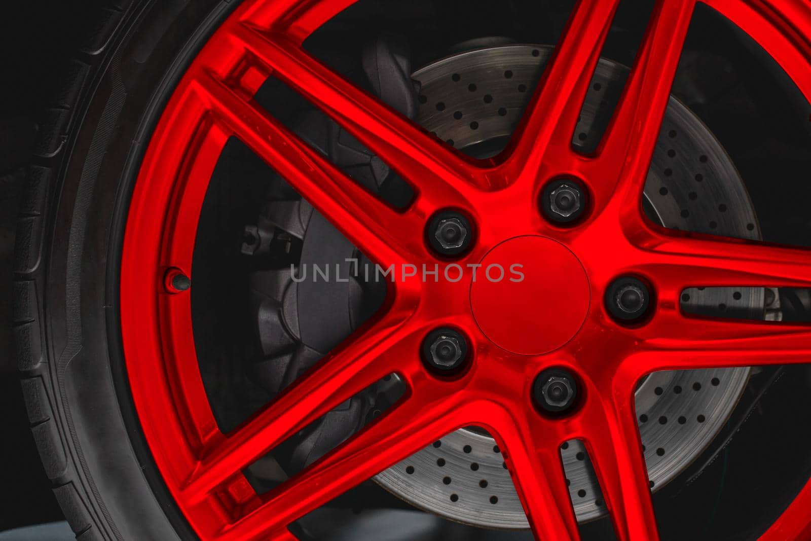 Alloy wheel Rim or Mag disc brake caliper in Super car high performance auto part by qualitystocks