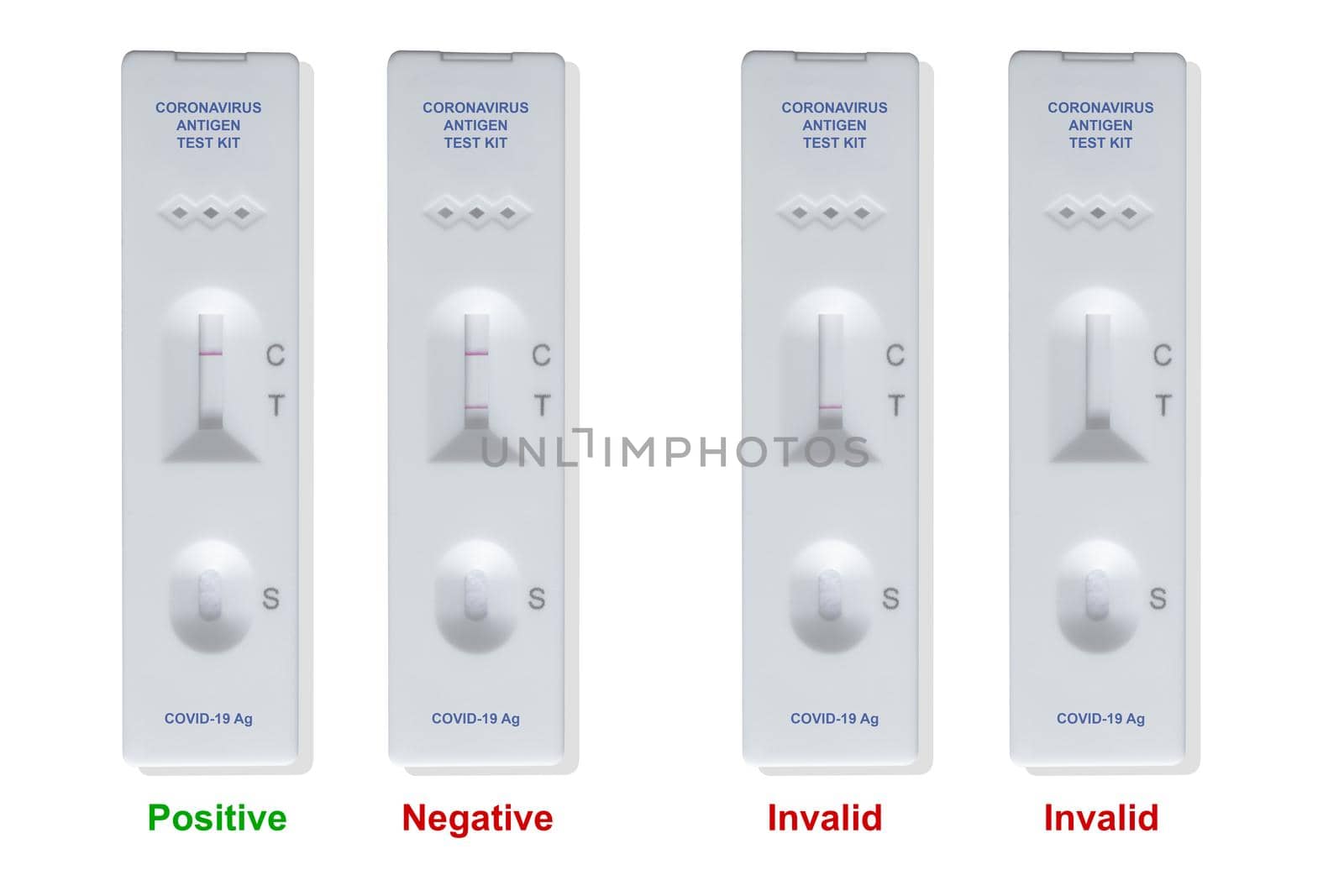 Covid-19 Self Rapid Antigen Test Kit result reading instruction.