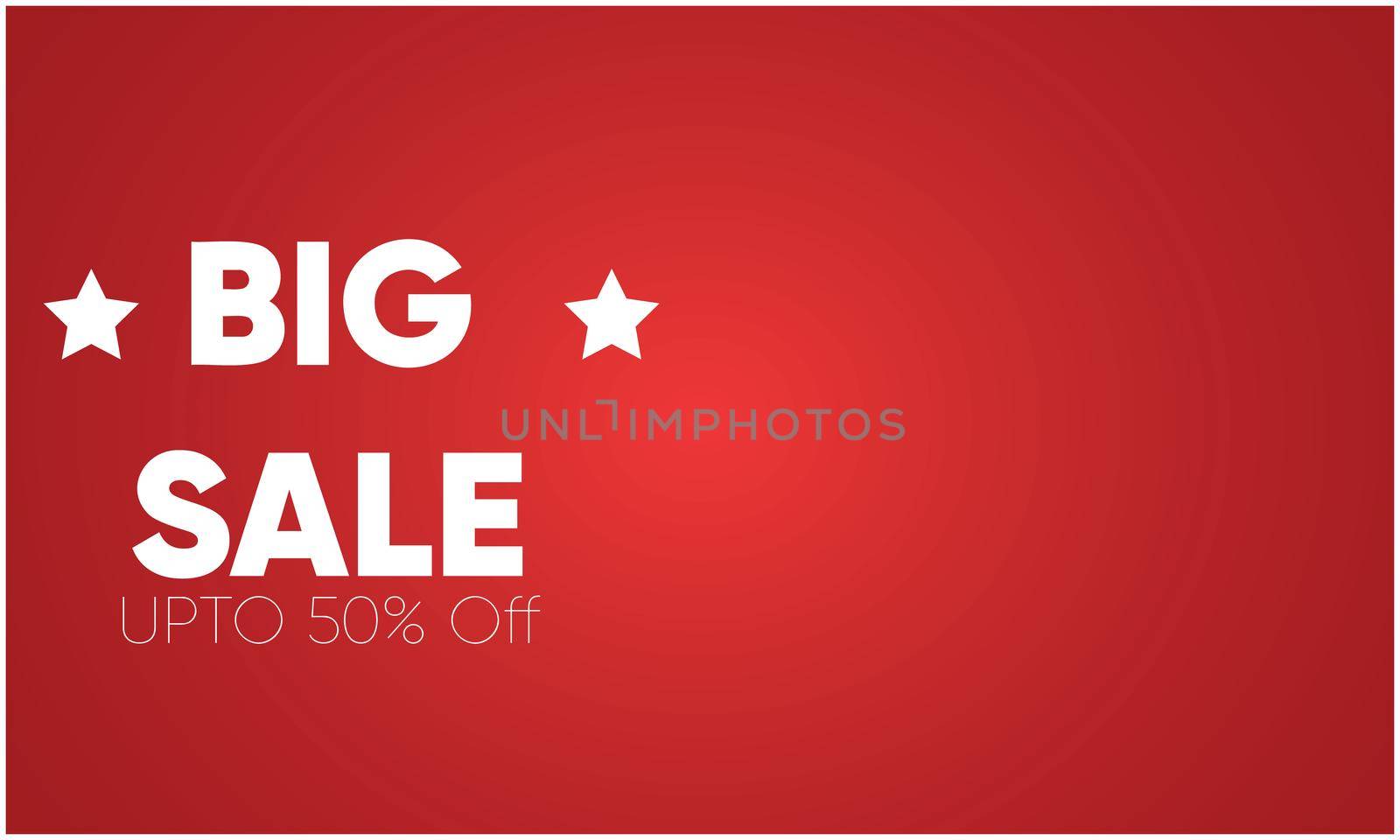 design of big sale discount offer on abstract red background