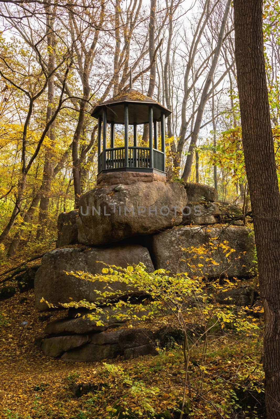 Alcove in the Sofiyivsky arboretum. Uman, Ukraine by Multipedia