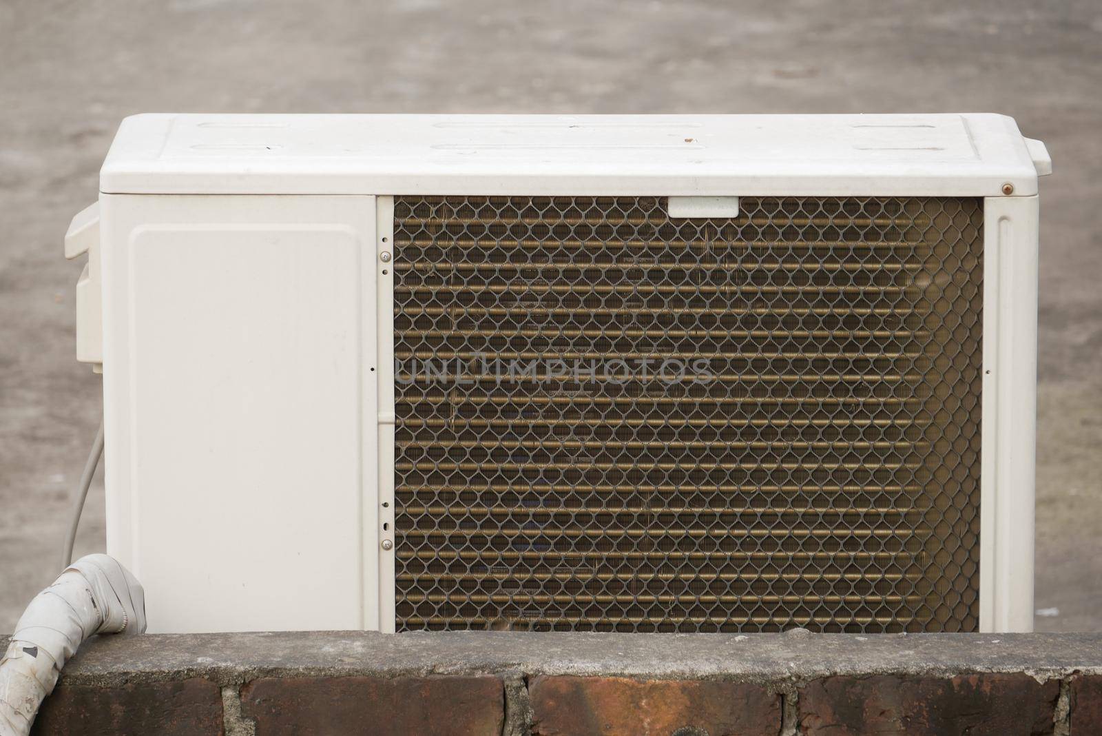 detail shot of flat air conditioner .