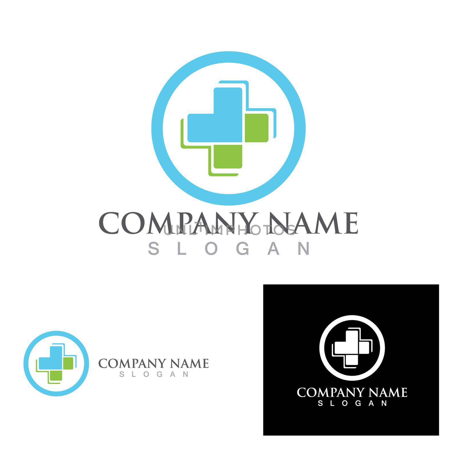 Hospital logo symbol vector 