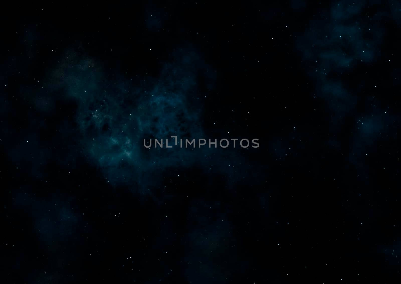 Far space being shone nebula as abstract background