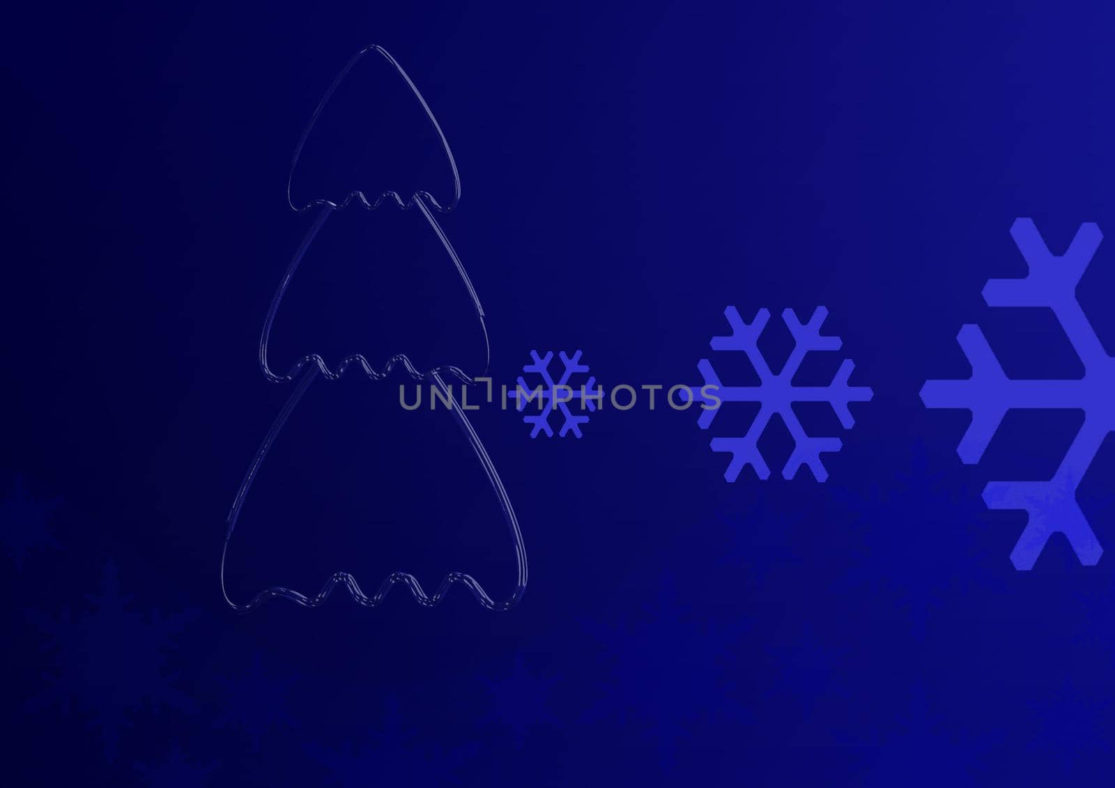 Christmases an abstract background with with the stylized fir-tree