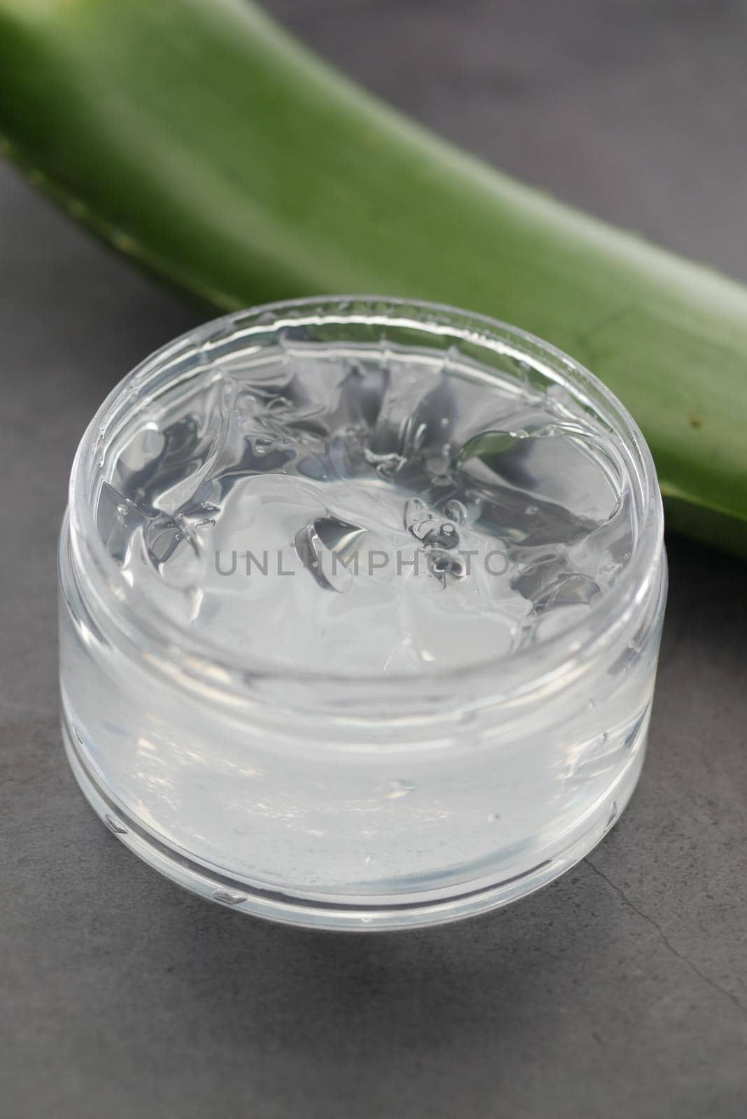 Close-up Fresh Aloe vera sliced and liquid gel on white background ,
