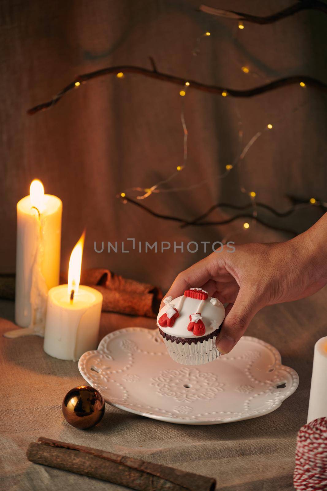 Christmas Dessert. Snowman Cupcakes by makidotvn