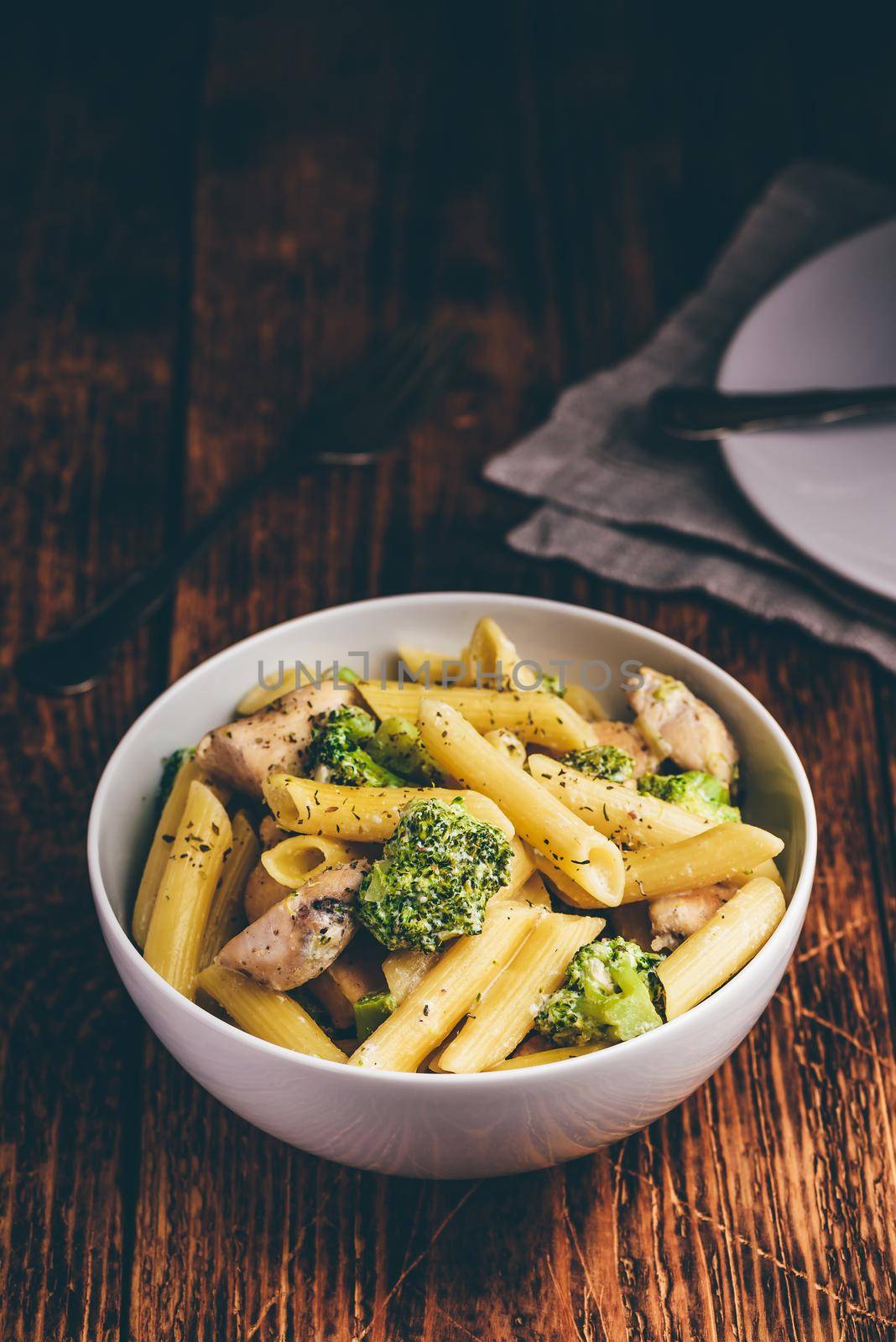 Pasta with chicken and broccoli by Seva_blsv