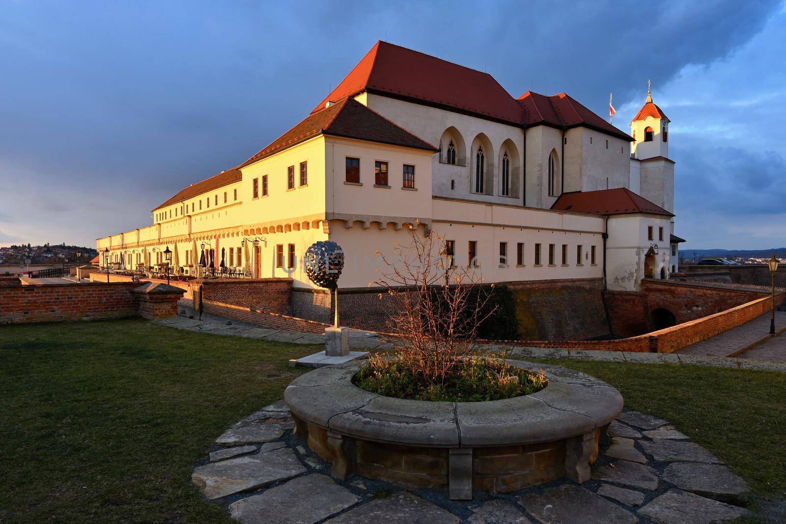 City Brno - Czech Republic - Europe. Spilberk - beautiful old castle and fortress forming the dominant of the city of Brno.