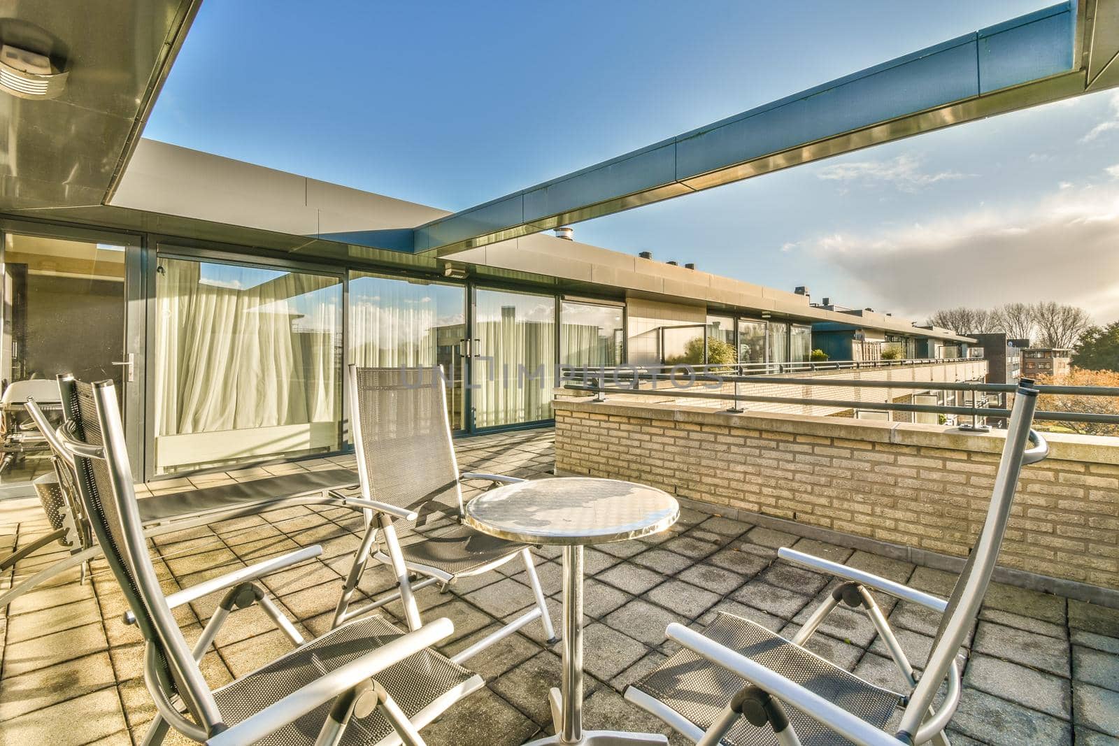 View of the beautiful veranda of the house