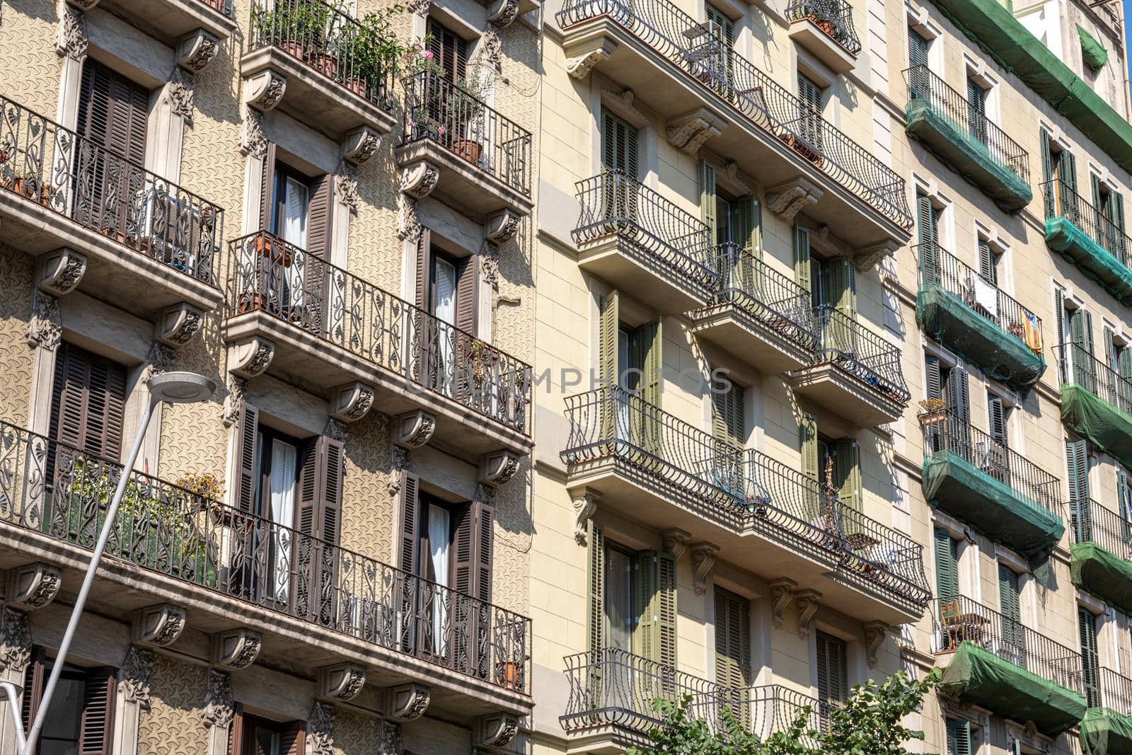 Typical facade of an apartment building by elxeneize