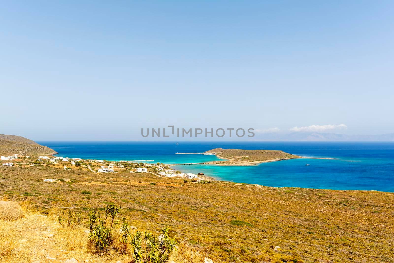 Diakofti port at the Greek island of Kythira by ankarb