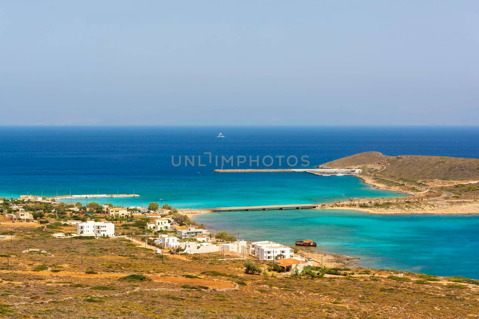 Diakofti port at the Greek island of Kythira by ankarb