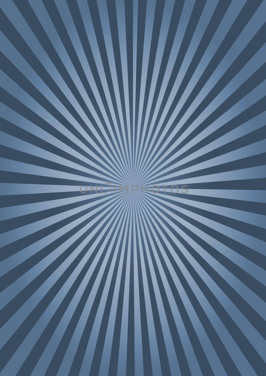 Abstract blue bright striped background with sunburst