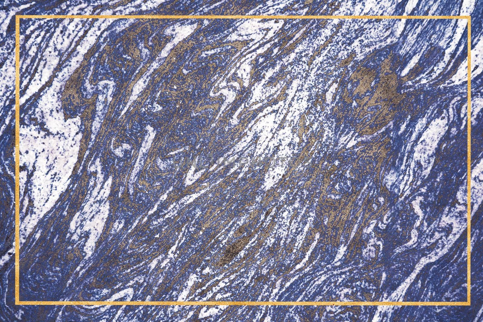 dark blue mineral gold border and white granite marble luxury interior texture surface background
