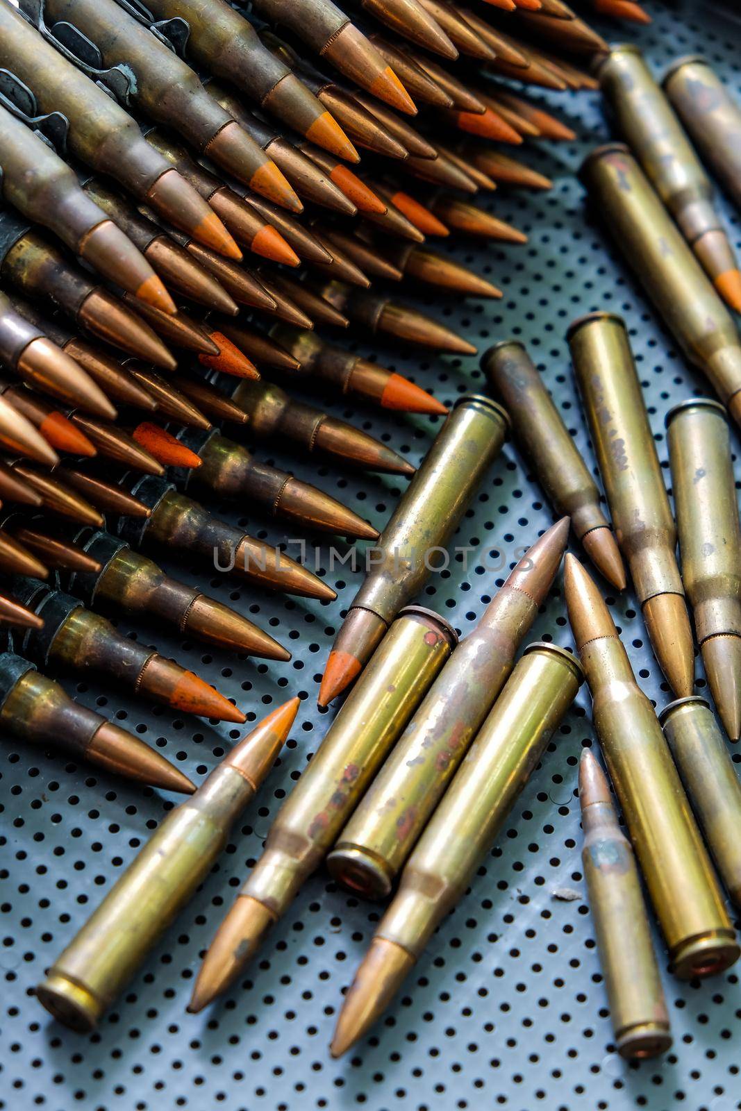Close up Image of Rifle Bullets