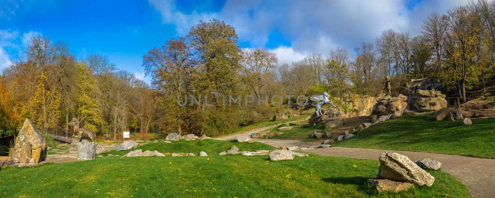 Park sculpture in the Sofiyivsky arboretum in Ukraine by Multipedia