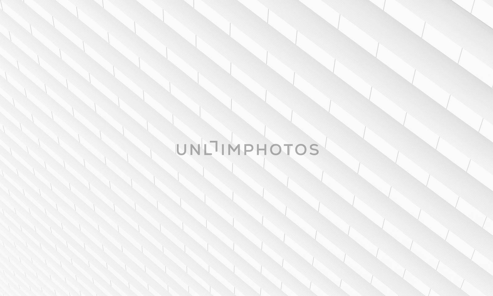 White abstract plaster background. Architecture and interior concept. 3D illustration rendering