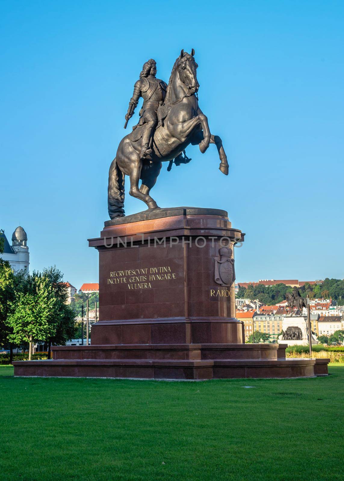 Equestrian statue of Rakoczi Ferenc in Budapest, Hungary by Multipedia