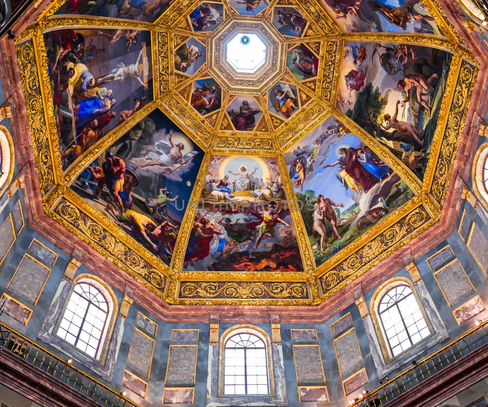 FLORENCE, ITALY, OCTOBER 27, 2015 : interiors and architectural details of Medici chapel, october 27, 2015 in Florence, Italy