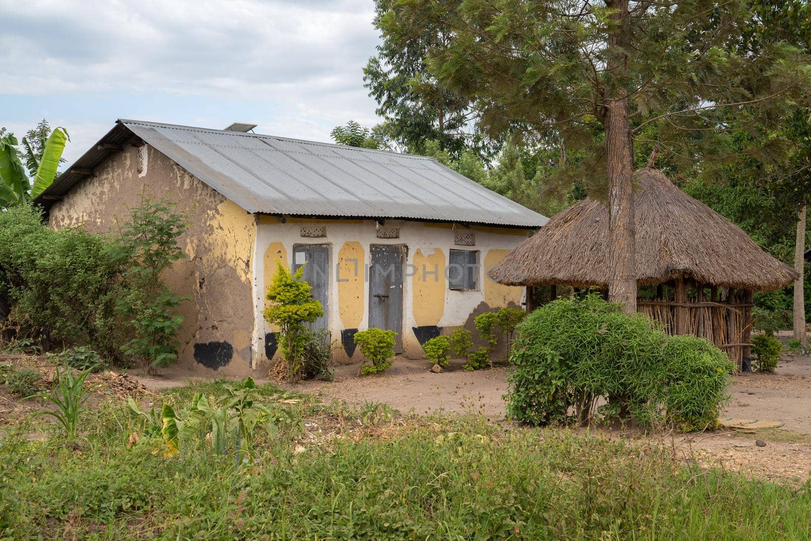 Typical African village, Uganda, East Africa