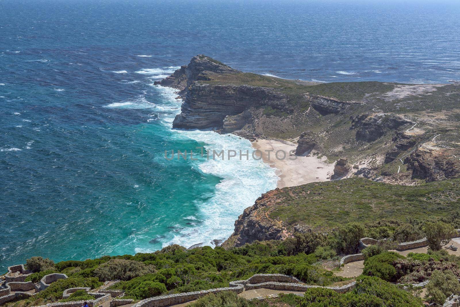 Cape of Good Hope, Diaz Beach seen from Cape Point.  by dpreezg