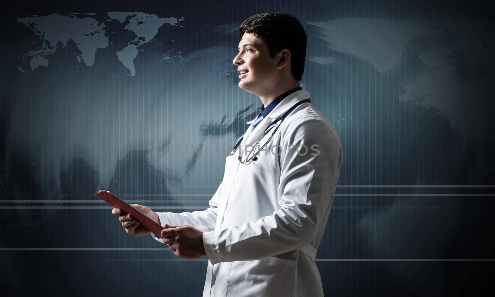 Doctor with tablet. Concept of digital healthcare