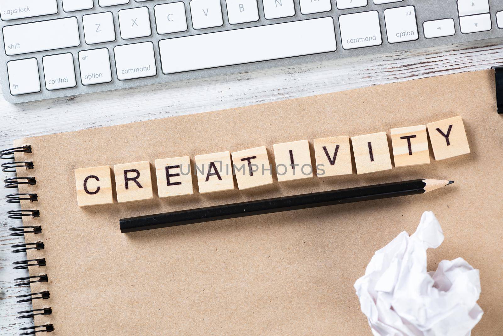 Creativity and innovation concept with letters by adam121