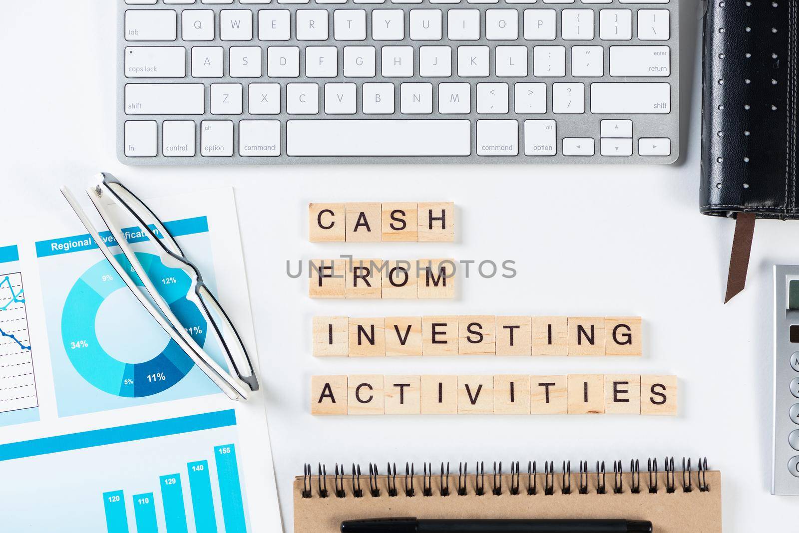 Cash from investing activities concept by adam121