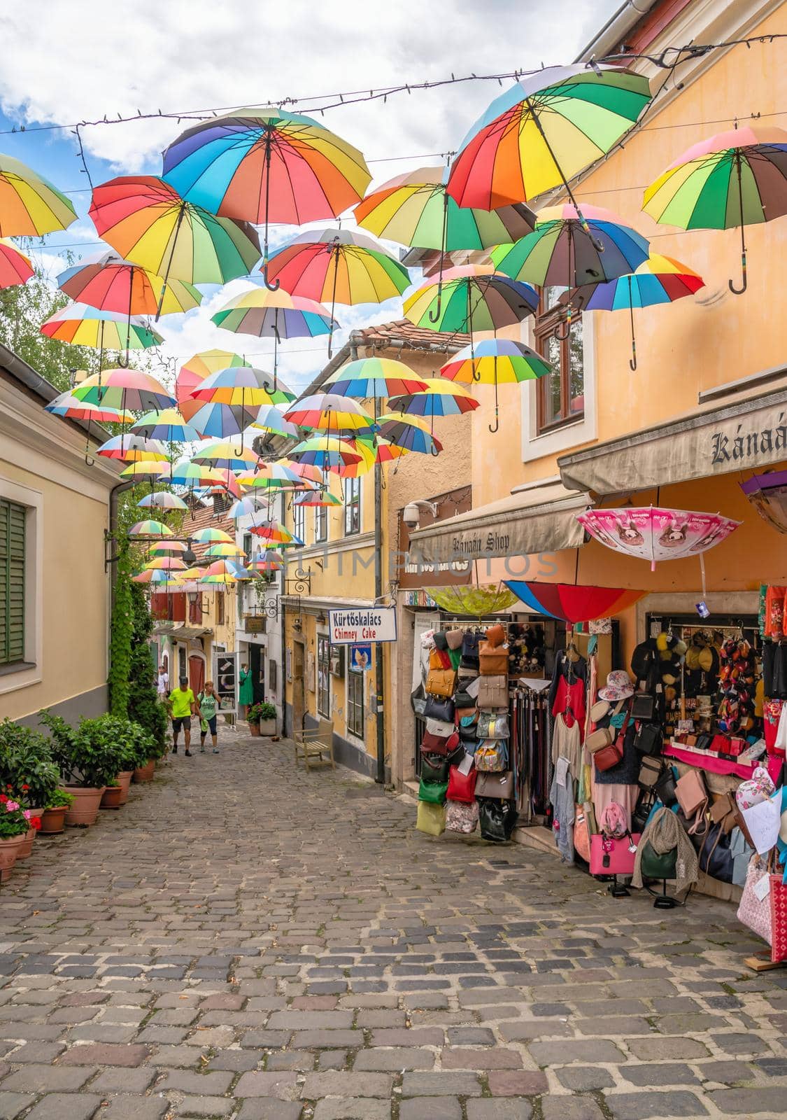 Streets of the old town of Szentendre, Hungary by Multipedia