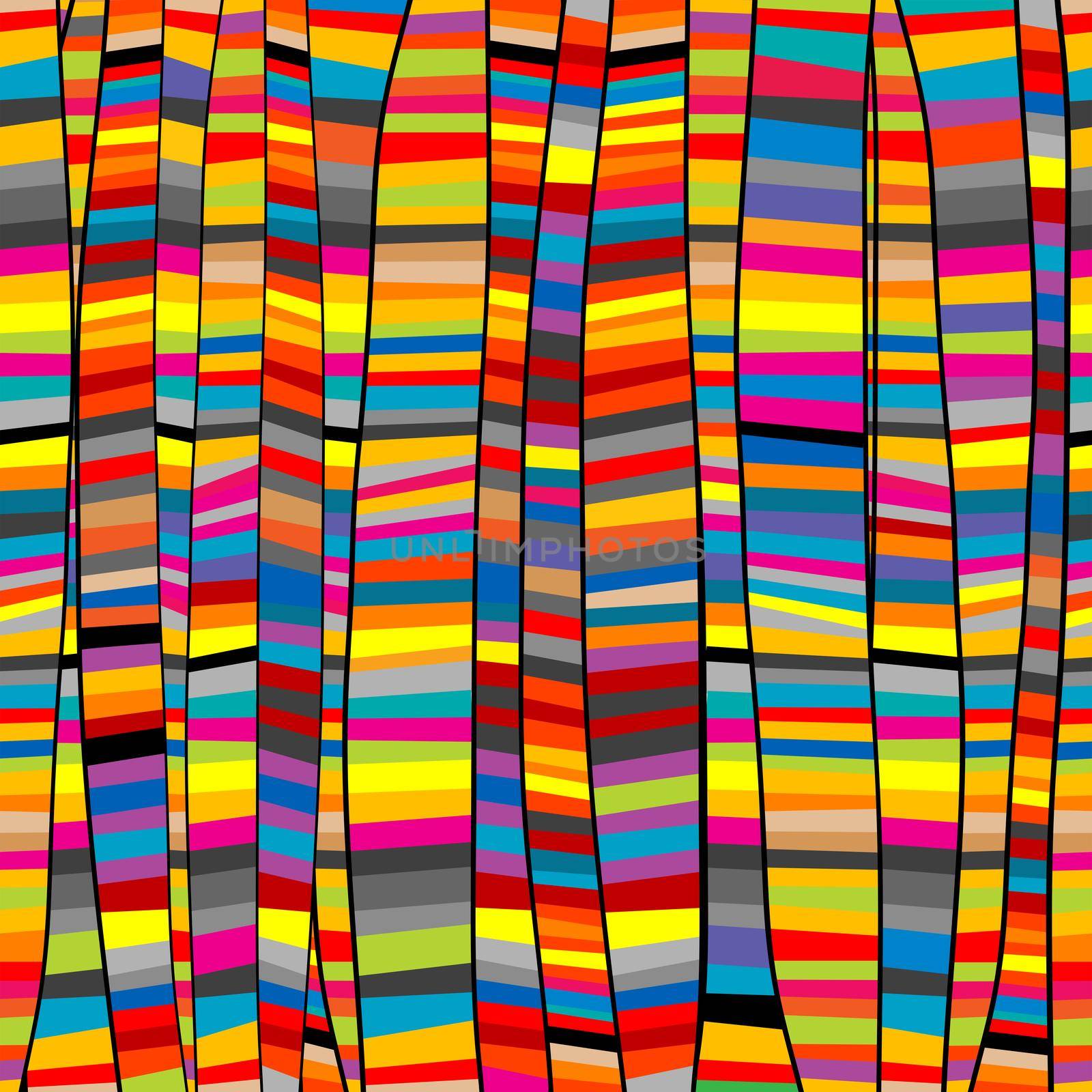 Colorful geometric striped ethnic style background by hibrida13