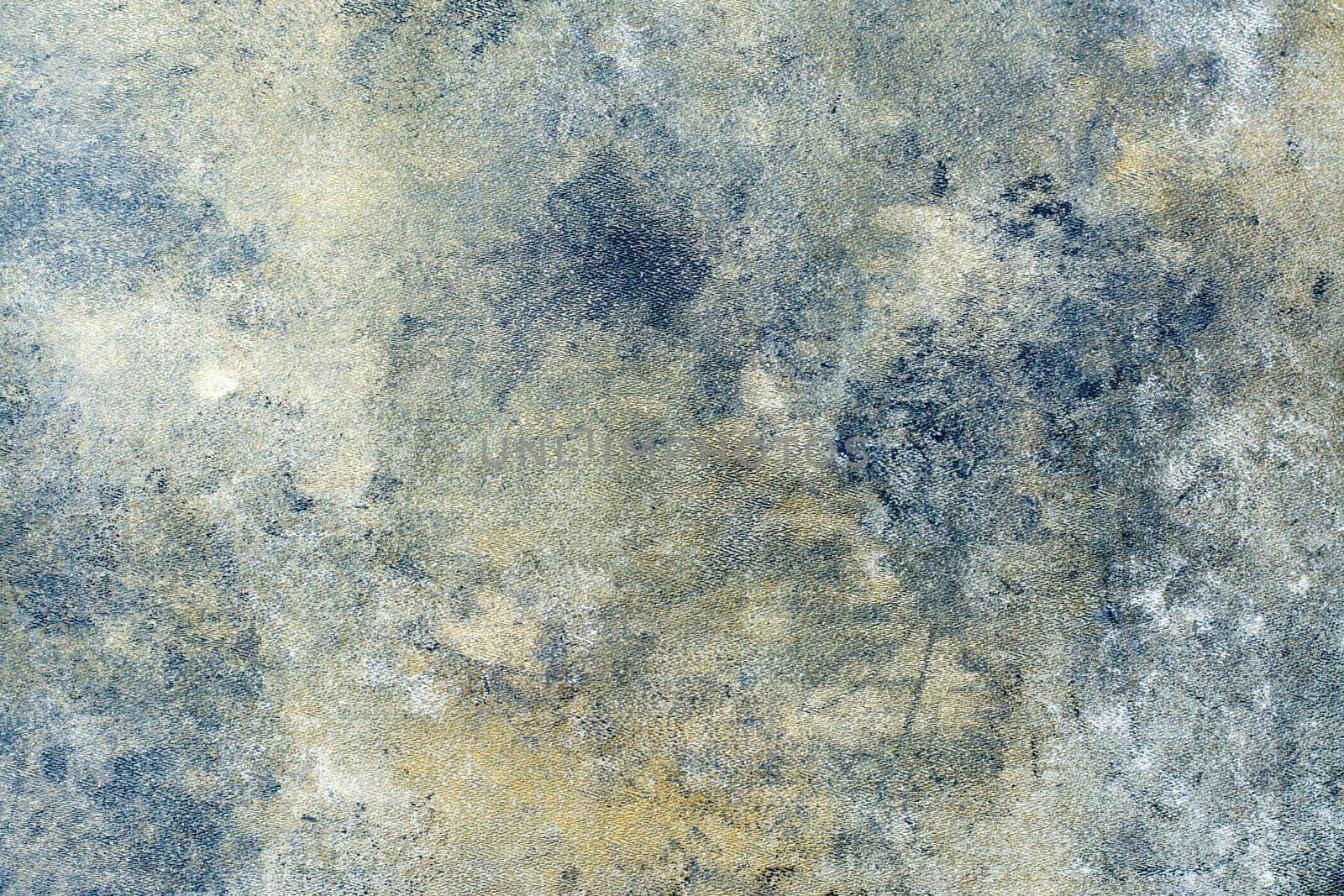 Abstract textured background on canvas with acrylic paints in gray tones. Grunge design by Aleruana