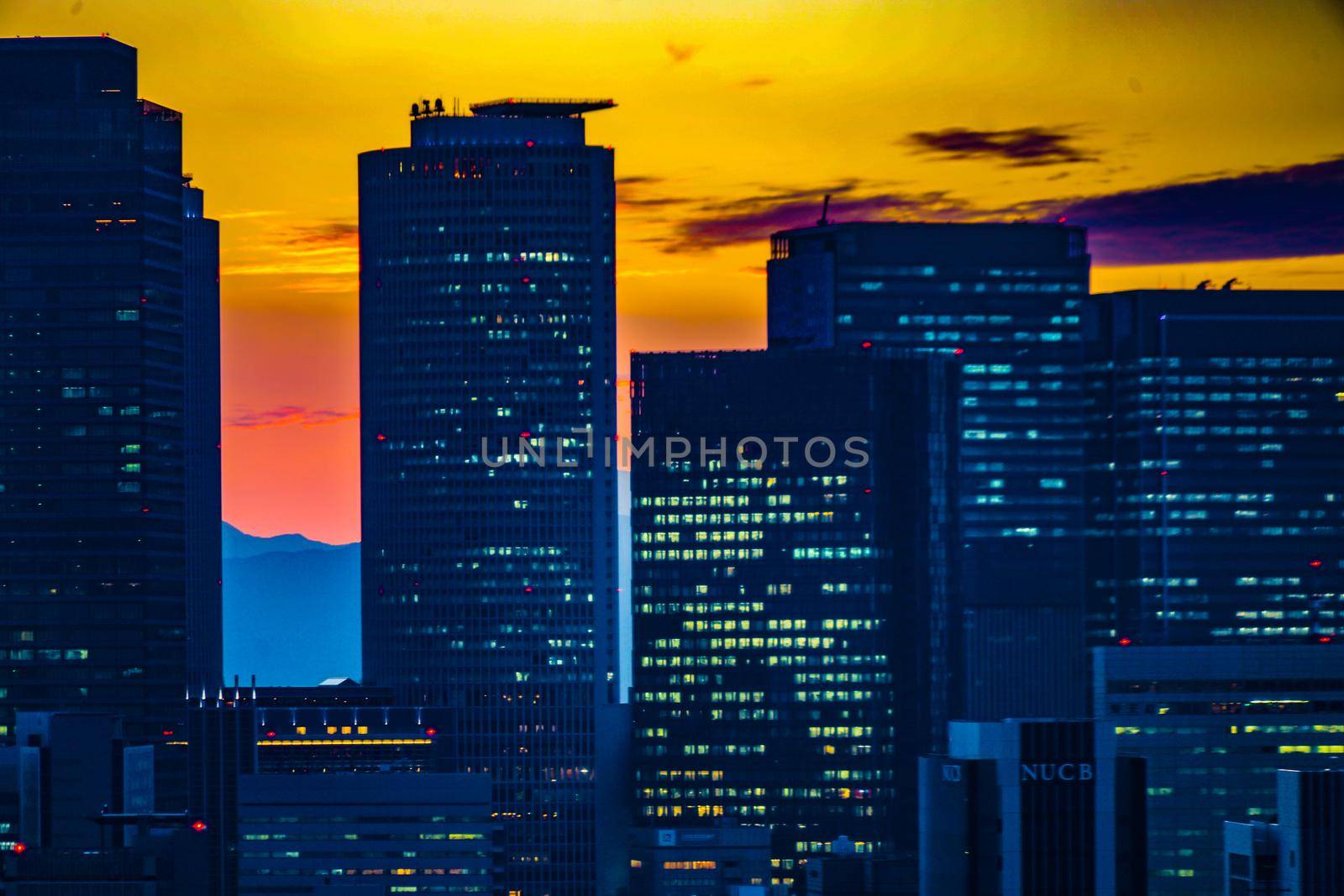 Sunset from Nagoya TV Tower. Shooting Location: Aichi Prefecture, Nagoya City