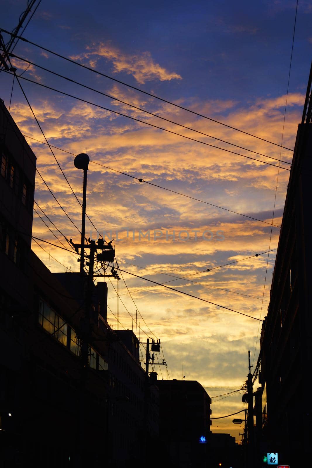 Yokohama dusk sky. Shooting Location: Yokohama-city kanagawa prefecture