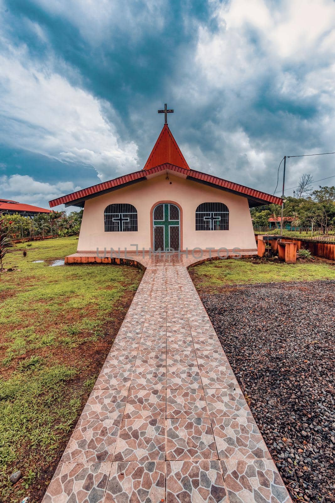 Small rural church Iglesia Adventista del Septimo Dia - La Esperanza, Pococi Limon, Costa Rica